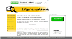 Desktop Screenshot of billigerverschicken.de
