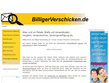Tablet Screenshot of billigerverschicken.de
